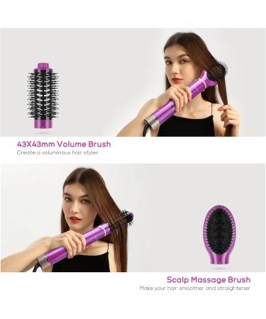 Buy IG INGLAM Pro 5 in 1 MegaAIR Massage Blow Dryer Brush – 110 000 RPM High-Speed Ionic Hair Dryer & Automatic Curling Iron for Drying Curling Volumizing & Straightening – Red – International Shipping Available - Buy Online on GoSupps.com