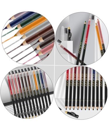 KALLORY 12pcs Lip Liner Eyeliner Waterproof Eye Liner Pencil Lipliner Pens Cosmetic Supplies Makeup Pen Lips - Buy Online on GoSupps.com