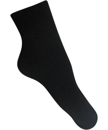 Diabetic Men's Ankle Socks (3 Pack) Black | Size 10-13 | Made in USA - Buy Online on GoSupps.com