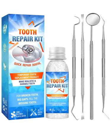 Tooth Repair Kit Moldable Fake Teeth for Temporary Teeth Missing and Broken Tooth Restoring Your Smile in Minutes