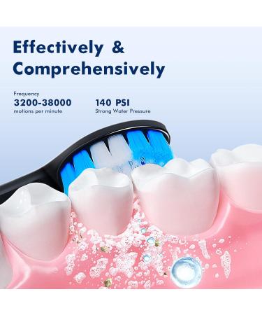 MAROAkvo Sonic Toothbrush and Water Flosser Combo - Teeth Cleaner with Travel Case and Wall Holder (White) - Buy Online on GoSupps.com