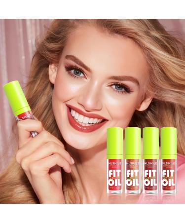 Hydrating Lip Gloss & Lip Oil Gift Set | Nourishing Tinted Lip Care for Smooth Glossy Finish B Lip Oil #025 - Buy Online on GoSupps.com