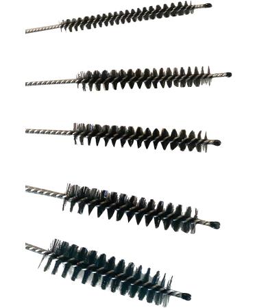 Mini Metal & Nylon Tube Cleaner Brush Set with Keychain Ring - 5 Piece Set - Buy Online on GoSupps.com