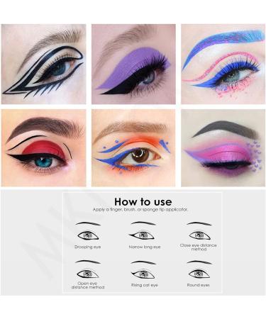 MKNZOME Matte Eyeliner Colorful 8 Colors Liquid Water Resistant Makeup Set Longlasting Eyeliner Multifunctional for Cosplay Daily Use Halloween Christmas Party Makeup 10 Pieces - Buy Online on GoSupps.com