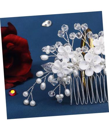 Didiseaon Bridal Headwear Wedding Hair Ornament Rhinestone Hair Comb Hair Accessories Bride Headpiece Wedding Decoration Bridal Hair Comb Crystal Wedding Supplies Bridesmaid Manual - Buy Online on GoSupps.com