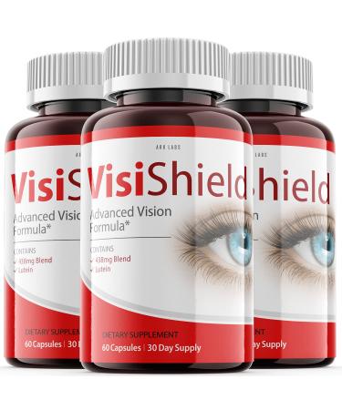 Visishield Advanced Vision Formula for Eyes Supplement Pills Vitamins (3 Pack)