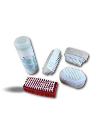 Kibros cleaning and hand care set |10 pieces |2 double -sided nylonnail brushes |2 nail brushes 1 side pumice stone |1 stick dry and damaged hands |Kibros NetMainx10