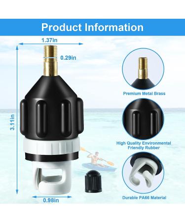 Inflatable Boat SUP Pump Adapter Set - Premium Conventional Air Adapter for Quick Inflation - Ideal for Paddleboard, Kayak & More - Buy Online on GoSupps.com