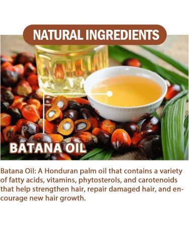 Batana Oil for Hair Growth 120ml Organic Batana Oil Repairs Damaged Hair Eliminates Split Ends and Enhances Hair Thickness for Healthier Thicker Brown - Buy Online on GoSupps.com