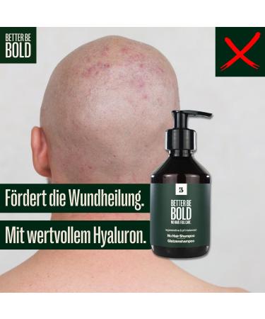 Better Be Bold Nourishing Bald Shampoo 3x200ml | PH-Balanced Moisturizing & Wound Healing | Effective Clean for 0-6mm | Rasurbrand - Buy Online on GoSupps.com
