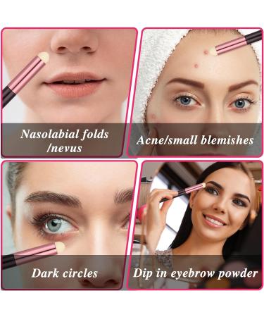 Ouligay 4pcs Round Head Lipstick Smudge Brush Multi-Purpose Lip Smudge Brush Professional Lip Brushes Portable Applicator For Lips Travel Size For Lipstick Gloss Creams For Women Girl Gift - Buy Online on GoSupps.com