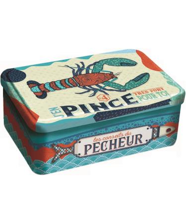  ANTICO CAFFE' NOVECENTO DV France | Metal Biscuit Butter Tin | Salt and Butter Shortbread | Fior di Sale Patties and Pucks - 300 Gr | Metal Lobster Design - Buy Online on GoSupps.com