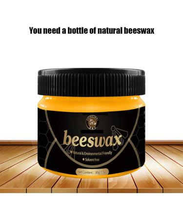 Natural Wooden Seasoning Beeswax - Wooden Furniture Care Wax | Multipurpose Beeswax for Wood Polishing Furniture Care Home Furniture Protection 85g 1pcs - Buy Online on GoSupps.com