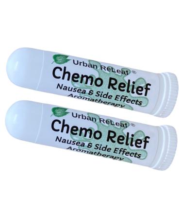 Urban ReLeaf Set of 2 Chemo Relief Nausea & Side Effects Aromatherapy Inhalers! Fast Help! Soothe Upset Stomach Queasy Medication Illness! Natural Herbal Support Essential Oils Made Fresh in USA - Buy Online on GoSupps.com