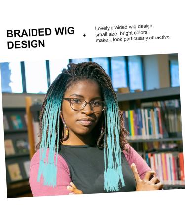 Housoutil Ponytail Braids Wigs Colorful Crochet Braids Synthetic Hair Braids Afro Curly Hair Ties Colorful Hair Braids Hair Bands Premium Hairpiece Silk Soft - Buy Online on GoSupps.com
