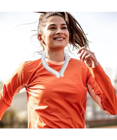 Portable Cooling Collar | Hands-Free Personal Cooling Device for Fishing Hiking & Sports | Virtcooy White - Buy Online on GoSupps.com