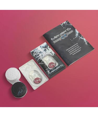 Meralens Anime Arc 2 Pink Crazy Fun Colored Contact Lenses - Annual Pair Free Lens Case Perfect for Carnival Halloween & Cosplay 2023 - Buy Online on GoSupps.com