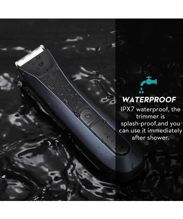 Buy Kibiy Men's Intimate Razor - LED & IPX7 Waterproof Body Hair Trimmer with Anti-Cut Blades - Buy Online on GoSupps.com