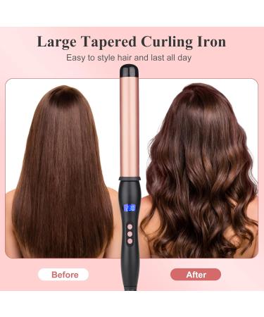 Buy Professional 32mm Hair Curling Wand | Ceramic Curling Iron for Big Curls | Adjustable Temperature & Dual Voltage | Safe & Easy to Use - Buy Online on GoSupps.com