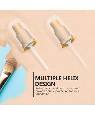 Solustre Replacement Makeup Pump Set - 2PC Plastic Perfume & Foundation Pumps for Travel & Home | Ideal for Lotions Beauty Oils & Liquid Cosmetics - Buy Online on GoSupps.com