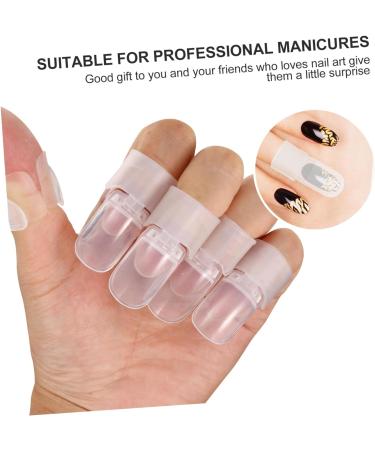 Healeved 60 Pcs Nail Case Nail Soaker Cap Nail Art Gel Nail Varnish Cover Peel off Cuticle Protector Nail Polish Tip Nail Polish Soaker Nail Polish Varnish Cover Manicure Armor Set Plastic 4x2cmx3pcs As Shownx3pcs - Buy Online on GoSupps.com
