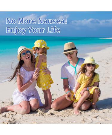LYJEE Sea Sickness Wristbands for Kids | Motion Sickness Relief Bands | Non-Drowsy Acupressure Treatment for Cruise Ship Travel | Small Size - Love Ocean Design - Buy Online on GoSupps.com