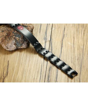 Personalized Medical ID Bracelets for Men & Women | Free Engraving | Emergency Diabetes Alert Jewelry - Buy Online on GoSupps.com