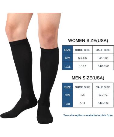 DRESHOW Compression Socks for Women & Men | 3 Pack for Sports Running Air Travel & Cycling | L-XL - Buy Online on GoSupps.com