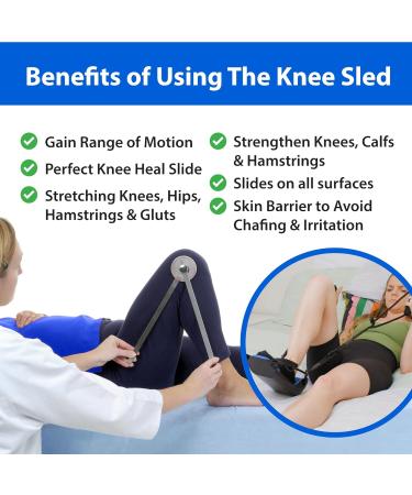 Buy KneeSled PLUS - Advanced Knee Rehab System for Post-Surgery Recovery | Patented Knee Locking Anchor Pad | Optimized for ACL MCL & Meniscus Surgery - Buy Online on GoSupps.com