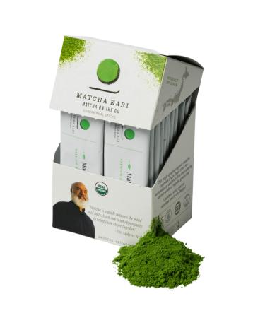 Dr. Weil Matcha Kari  Ceremonial Organic Matcha Green Tea Single Serving Sticks, Matcha Powder Singles Packets - Individual Matcha Tea Packets (24) 24 Count (Pack of 1)