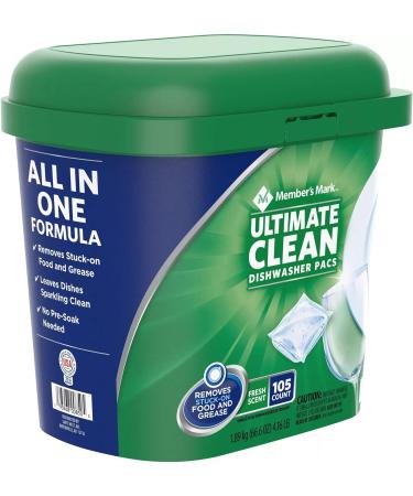 Member's Mark Ultimate Clean Dishwasher Pacs - Fresh Scent 105ct | Best International Shipping - Buy Online on GoSupps.com