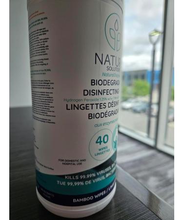 Natura Disinfecting Wipes All-Natural All-Purpose Biodegradable (made from Bamboo) Kills 99.99% of Viruses and Baceteria for Residential or Commercial use 40 count per pack (Multi-Pack of 6) 40 count (Pack of 6) - Buy Online on GoSupps.com