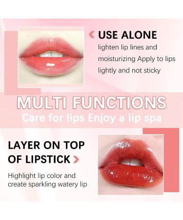 AIOBEECY Lip Glow Oil - Crystal Non-Sticky Plump Lip Gloss with Natural Cherry Oil (5pcs) - Buy Online on GoSupps.com