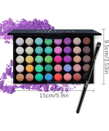 Highly Pigmented Eye Makeup Palette 40 Colors Matte Shimmer Metallic Eyeshadow Pallet Long Lasting Blendable Natural Colors Make Up for Eyes Shadows Cosmetics - Buy Online on GoSupps.com