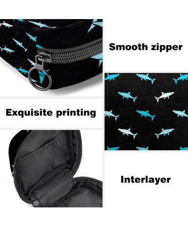 Multicoloured Fish Sanitary Napkin Storage Bag with Zipper for Women and Teens - Portable Menstrual Pad Holder and Cup Pouch - Buy Online on GoSupps.com