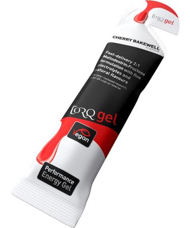 Torq Energy Gel Cherry Bakewell - 30g Carbohydrates - Box of 15 | Ideal for Sports, Cycling, and Running - Buy Online on GoSupps.com