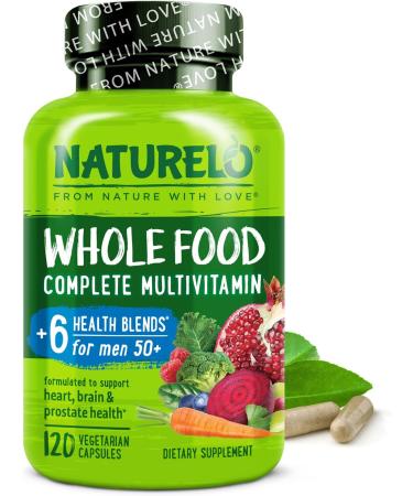 NATURELO Whole Food Multivitamin for Men 50+  120 Vegetarian Capsules - Buy Online on GoSupps.com