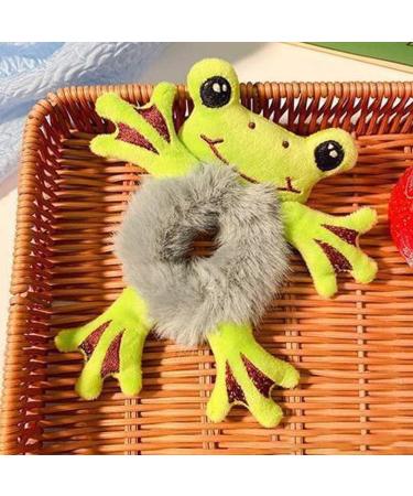 Pulunto Women Plush Hair Tie Set - 6 Cute Cartoon Animal Furry Hair Scrunchies for Girls and Women - Buy Online on GoSupps.com