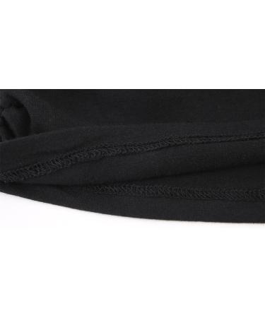 ZUMIY Maternity Top Women's Cotton Round Neck Ruched Waist Cami Shirt - Black/White 2-Pack - Buy Online on GoSupps.com