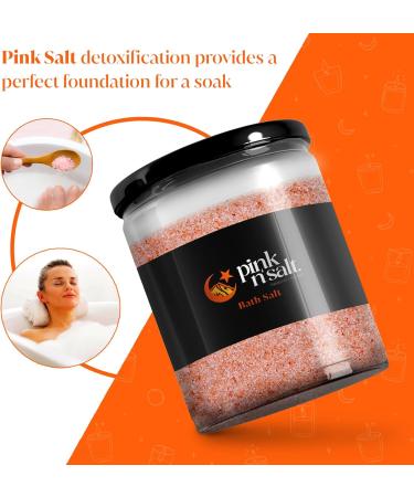 Himalayan Pink Bath Salt - Organic Exfoliation & Skin Rejuvenation | Pink n Salt - 1 Lb - International Shipping Available - Buy Online on GoSupps.com