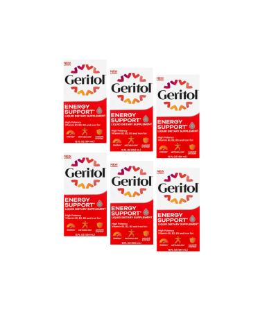 Geritol Liquid Supplement B-Vitamins & Iron 12 Fluid Ounce (Pack of 6) 4 Fl Oz (Pack of 6)