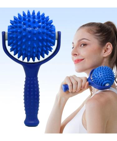 Massage balls Massage Roller massage roller with handle and nubs self -massage roller massager fascia ball for back legs feet hands muscle pain (orbicular)
