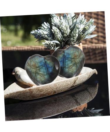 Buy Crystal Agate Ornaments - Whale Vase Moss Agate Hearts & Pocket Palm Stones for Meditation | Chakra & Natural Desk Calendar - Buy Online on GoSupps.com