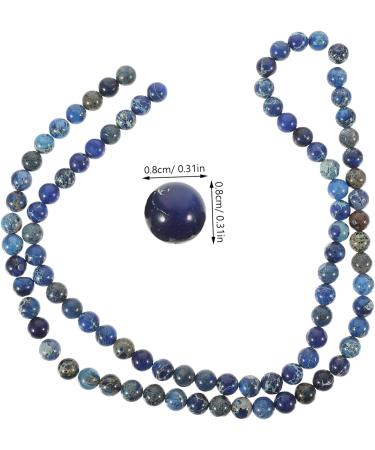 NUOBESTY 2Pcs beaded layered bangle semi-finished product stone beads wristband Stone delicate Scattered beads Material Bracelet Turquoise decorative bracelet bead bracelet gem Blue 0.60X0.60X0.60CM - Buy Online on GoSupps.com