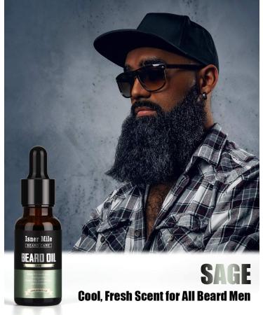 4 Pack Beard Oil Set for Men - Cedarwood, Sandalwood, Sage, Sweet Orange - Leave in Conditioner for Growth, Softening, and Strength - Perfect Stocking Stuffers Gifts for Him - Buy Online on GoSupps.com