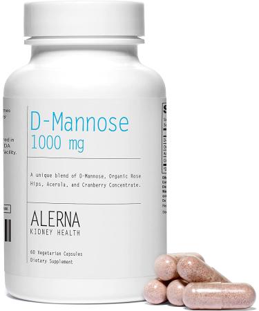 D-Mannose 1000mg with Rose Hips & Cranberry - 3 Bottles x 60 Count - Urinary Tract Support - Buy Online on GoSupps.com