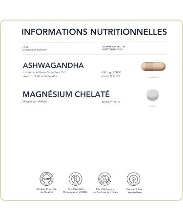 Ashwagandha avec magn sium + gestion du stress 2 suppl ments en 1 paquet pour Relaxation et quilibre mental I 28 doses quotidiennes - Buy Online on GoSupps.com
