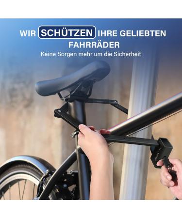 High-Safety Folding Bicycle Lock - Hardened Steel Bracket 95cm Length | Level 12 Security for E-Bikes & Motorcycles - Buy Online on GoSupps.com