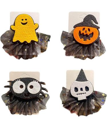 Hairpin Pumpkin Skull Ponytail Hair Clip Headwear Cosplay Halloween Christmas Party B - Buy Online on GoSupps.com