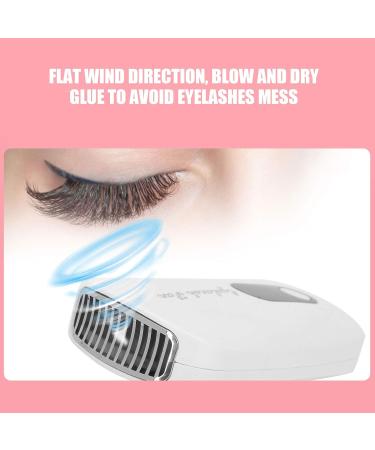 Portable Eyelash Dryer Fan - High Air Volume T-Bracket Support for Beauty Salons & Personal Use (White) - Buy Online on GoSupps.com